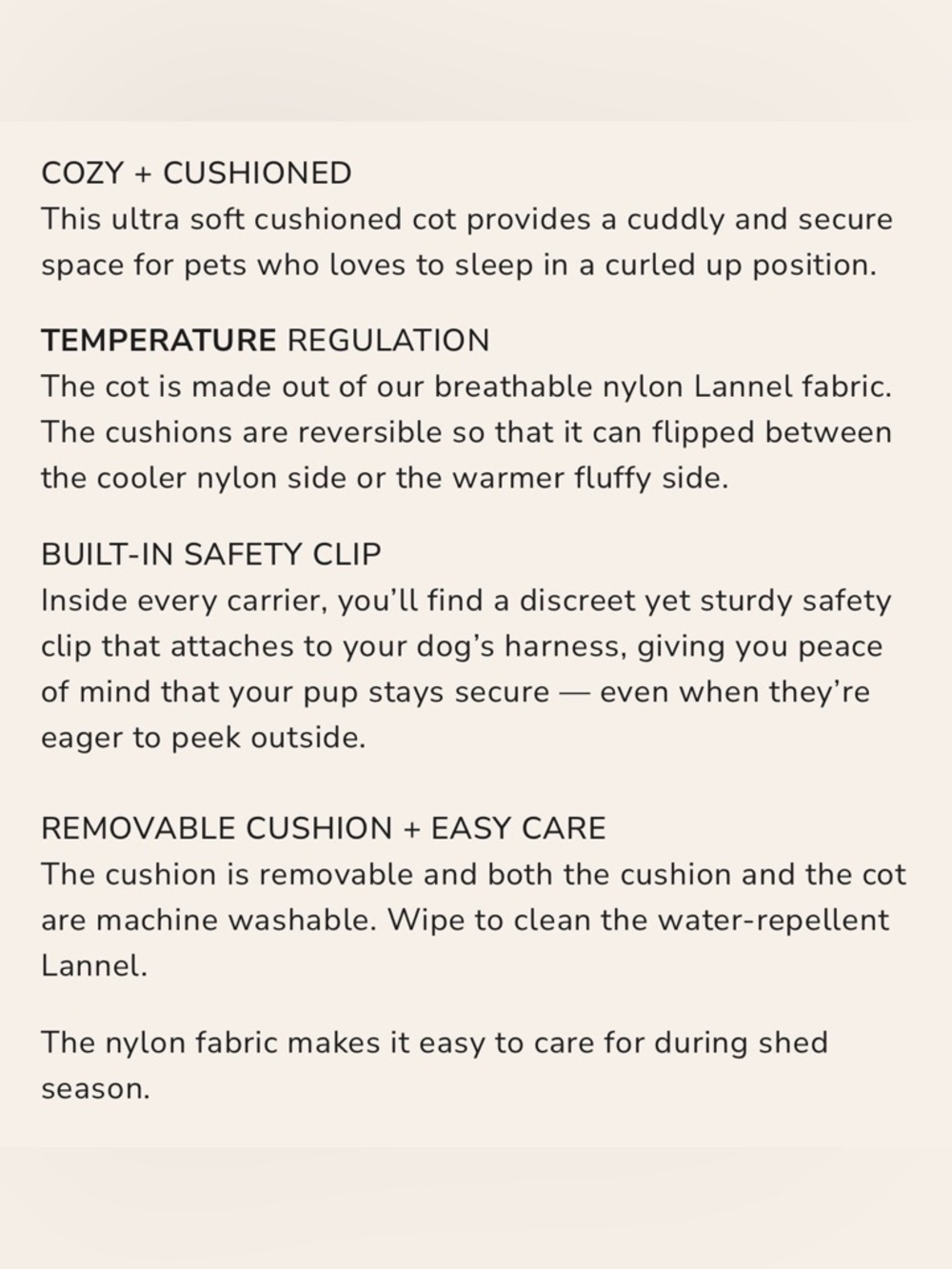 Lambwolf Collective OLLA Petite Carrycot Sling Pet Carrier - Picture 3 of 11